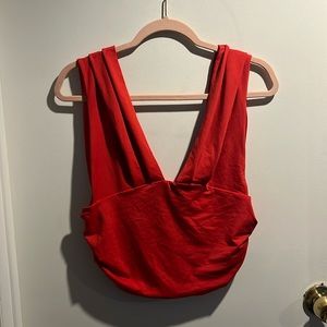 Red going out tank top